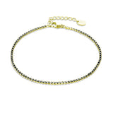 Bracciale Tennis Nero Uomo