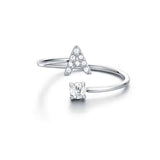 Anello Iniziali Con Strass