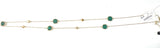 Collana pietre cristallo tonde allungata malachite