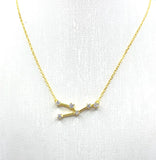 Collana costellazione del segno zodiacale oro