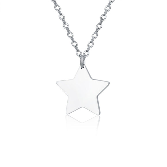 Collana con stella per incisione