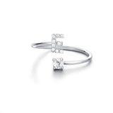 Anello Iniziali Con Strass