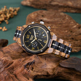 Orologio Automatico legno ZEBRANO