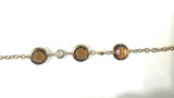 Bracciale Tondo con Cristalli Bronzo