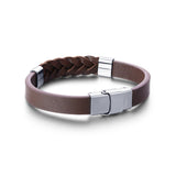 Bracciale in Similpelle Intrecciato Regolabile