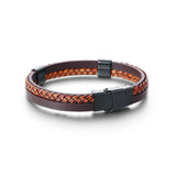 Bracciale in Similpelle Intreccio Regolabile