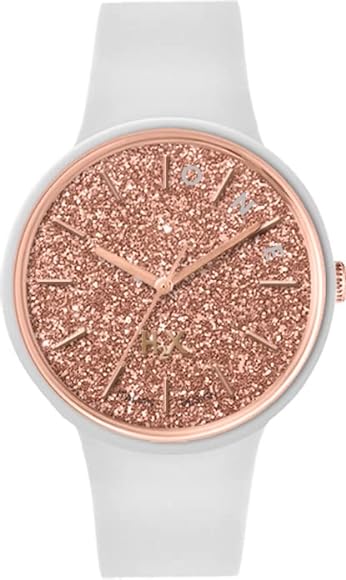 Orologio Glitter Bianco
