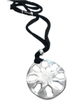 Collana Alluminio in Jersey con pendente - Mandala 1
