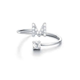Anello Iniziali Con Strass