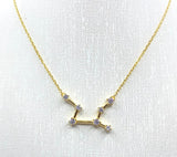 Collana costellazione del segno zodiacale oro