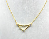 Collana costellazione del segno zodiacale oro