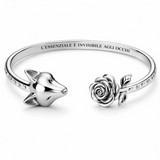 Bracciale volpe e rosa “L’essenziale è invisibile agli occhi”