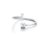 Anello Iniziali Con Strass