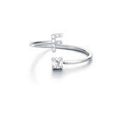 Anello Iniziali Con Strass
