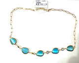 Collana con cristalli irregolari