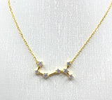 Collana costellazione del segno zodiacale oro