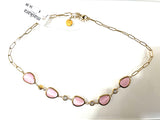 Collana con cristalli irregolari