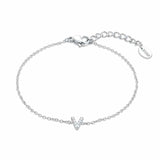 Bracciale  Iniziali Con Strass