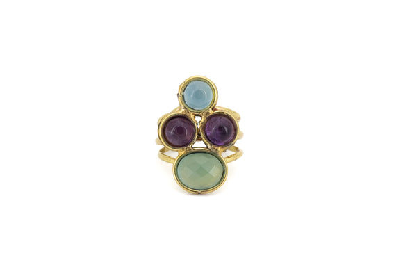 Anello 4 pietre
