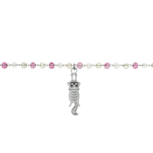 Bracciale cristalli “Gatto di Alice”