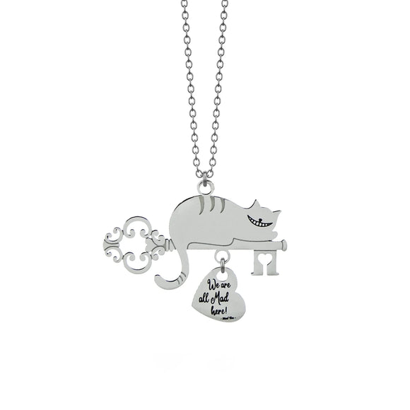 Collana Gatto di Alice “We are all mad here!”