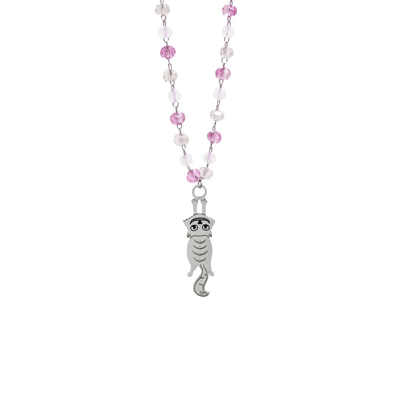 Collana cristalli “Gatto di Alice”