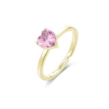 Anello Cuore Cristallo Rosa