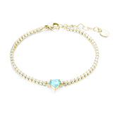 Bracciale Tennis con Cristallo Cuore