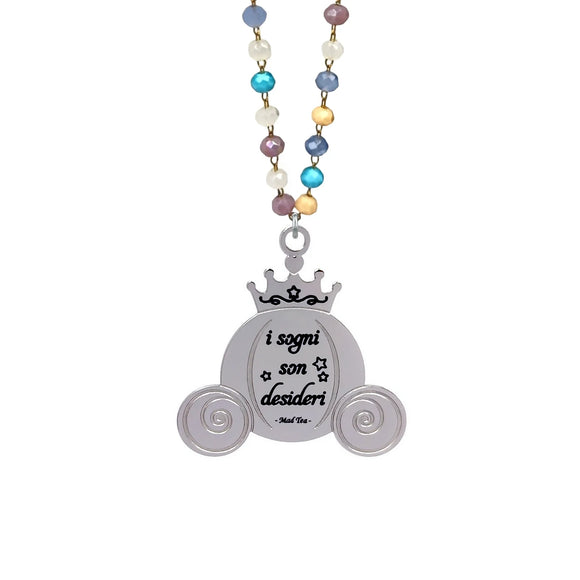 Collana carrozza di Cenerentola “I sogni son desideri”