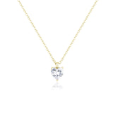 Collana Con Cristallo a Cuore