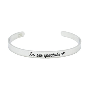 Bracciale rigido “Tu sei speciale”