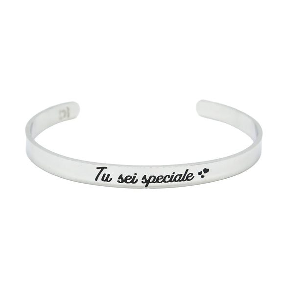 Bracciale rigido “Tu sei speciale”