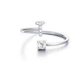 Anello Iniziali Con Strass