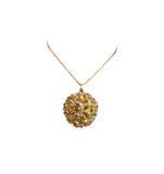 Collana lunga con pallina di fiorellini