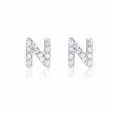 Orecchini Iniziali Con Strass