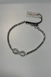 Bracciale infinito con cristalli e sfere