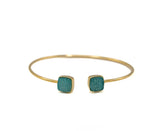 Bracciale rigido Agata Azzurra
