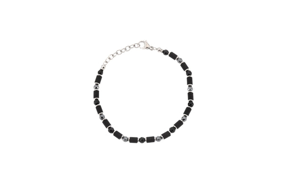Bracciale cilindri ematite