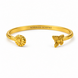 Bracciale margherita e farfalla “Sorridi sempre”