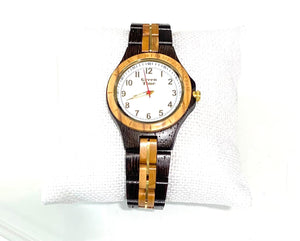 Orologio da polso con inserti oro