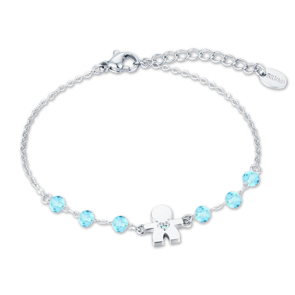 Bracciale Con Bimbo Con 6 Cristalli