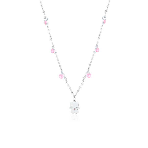 Collana Bimba con 6 cristalli