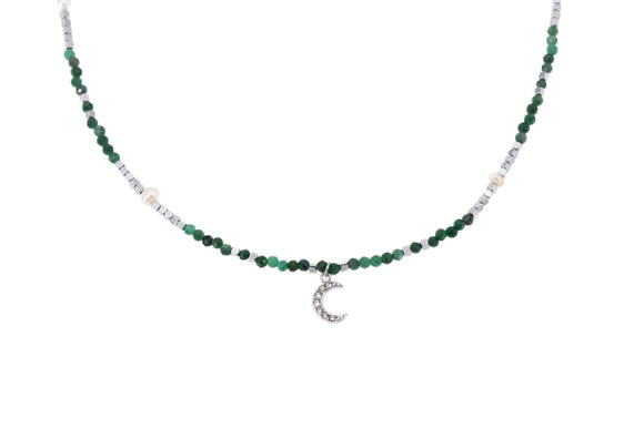 Girocollo pietrine e luna