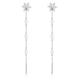 Orecchini Saliscendi Fiocco di Neve