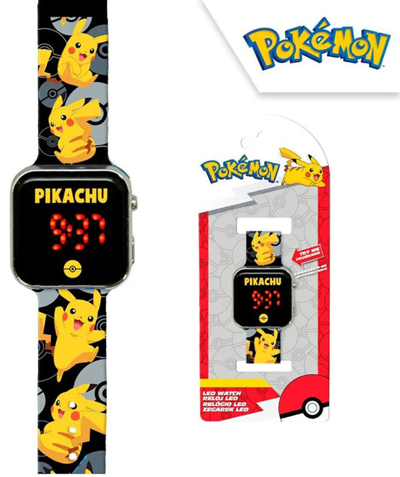 Orologio Pokémon a Led nero