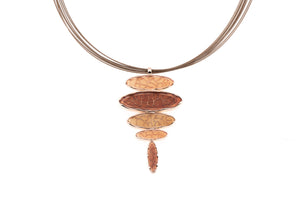 Collana ovali trasparenti