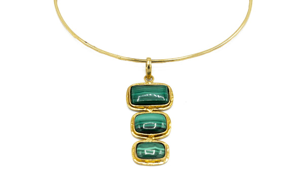 Girocollo malachite