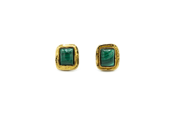 Orecchini malachite