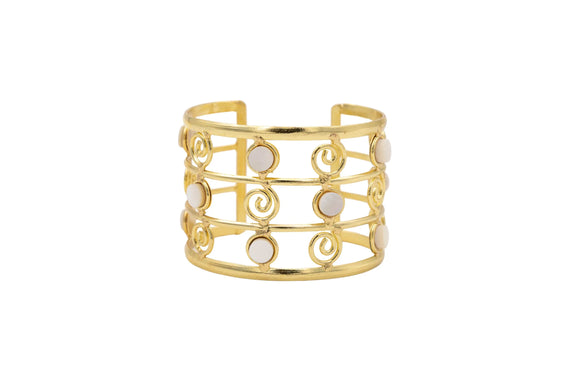 Bracciale madreperla e spirali