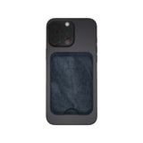 Portacarte magnetico jeans blu